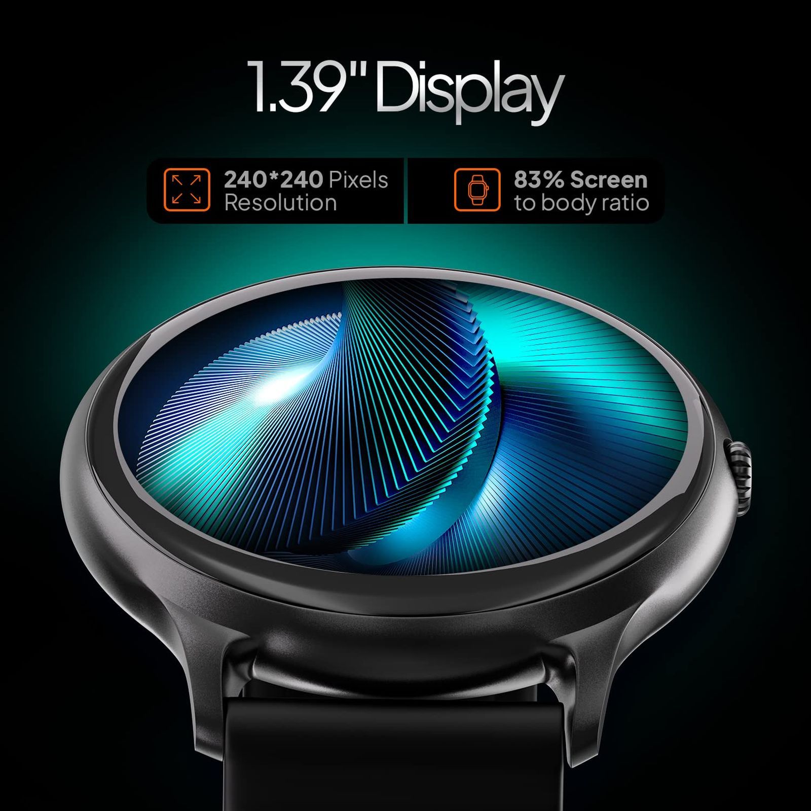 FIRE-BOLTT Phoenix Pro Smartwatch with Bluetooth Calling (35.3mm TFT HD Display, IP67 Water Resistant, Black Strap)_13