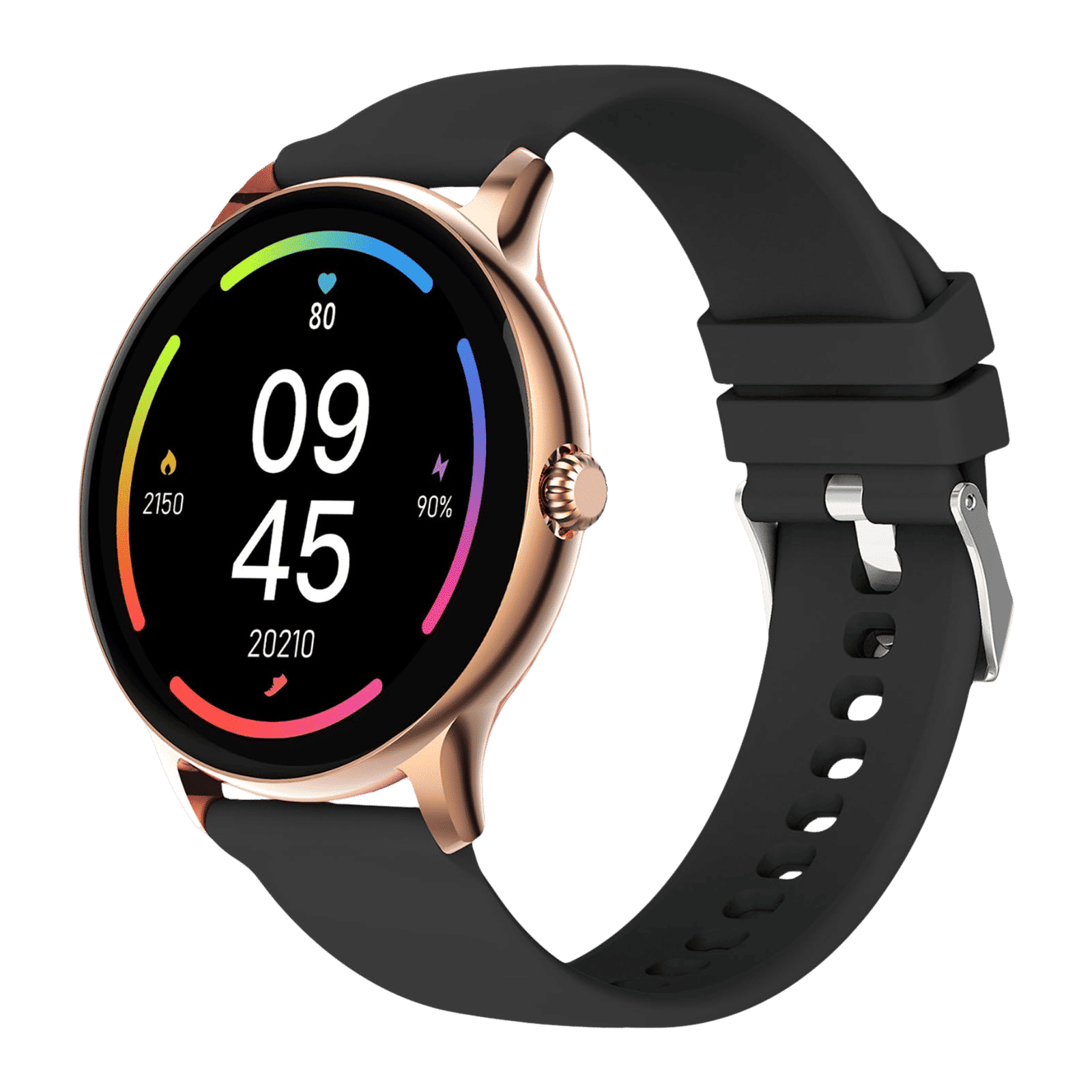 FIRE-BOLTT Phoenix Pro Smartwatch with Bluetooth Calling (35.3mm TFT HD Display, IP67 Water Resistant, Gold Black Strap)_1