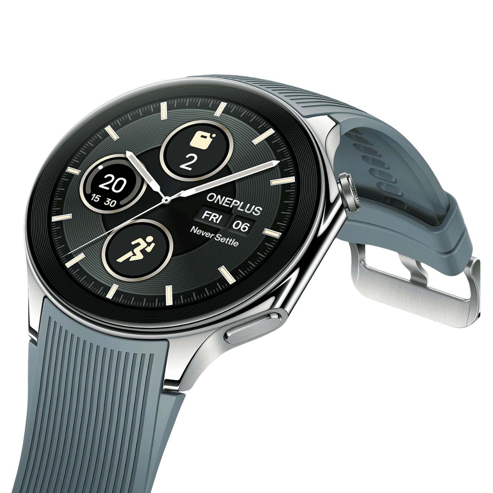 OnePlus Watch 2 GPS+WiFi+Bluetooth Google OS 4 Smartwatch (36.3mm AMOLED Display, Snapdragon W5 Gen 1, GPS, Radiant Steel Strap)_4