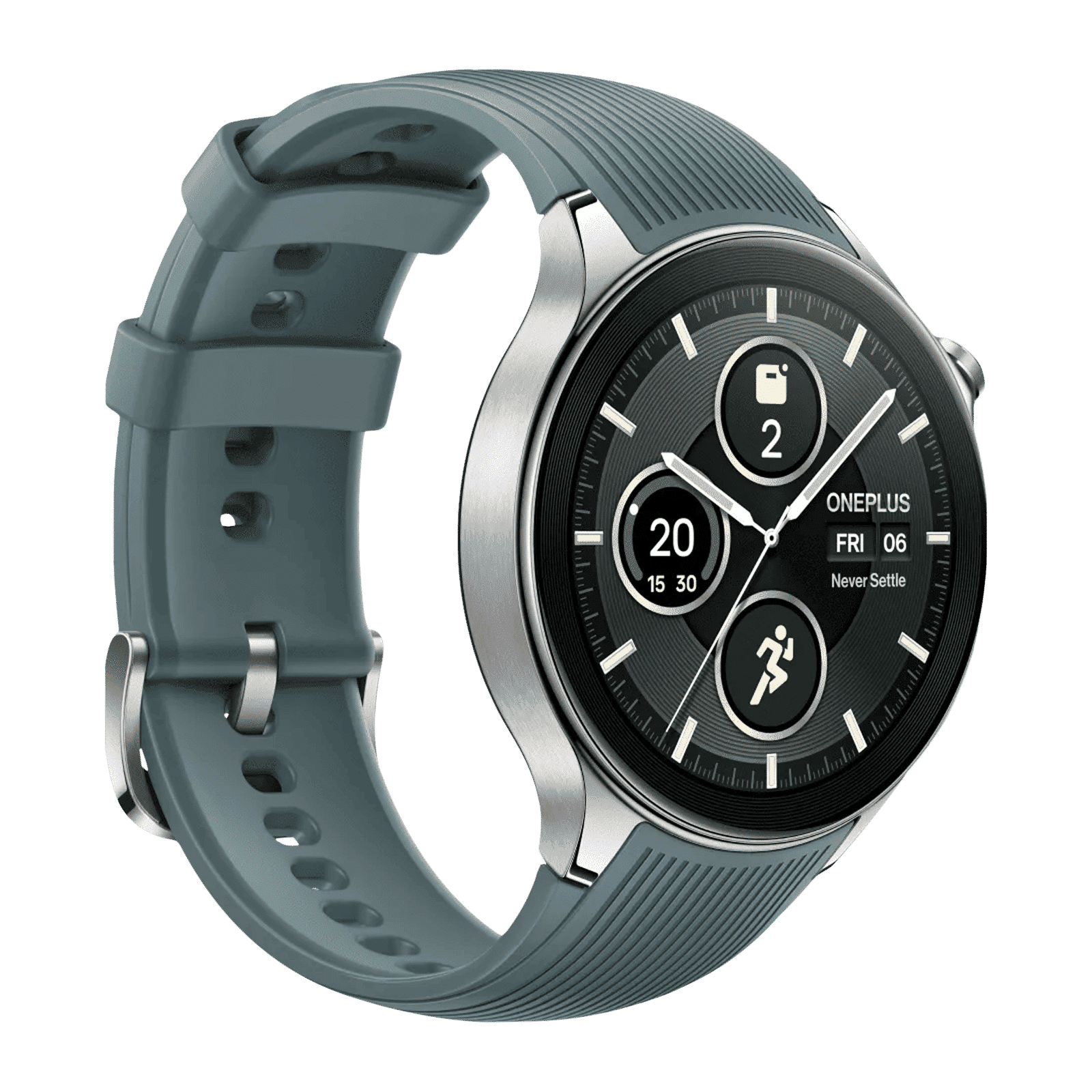 OnePlus Watch 2 GPS+WiFi+Bluetooth Google OS 4 Smartwatch (36.3mm AMOLED Display, Snapdragon W5 Gen 1, GPS, Radiant Steel Strap)_5