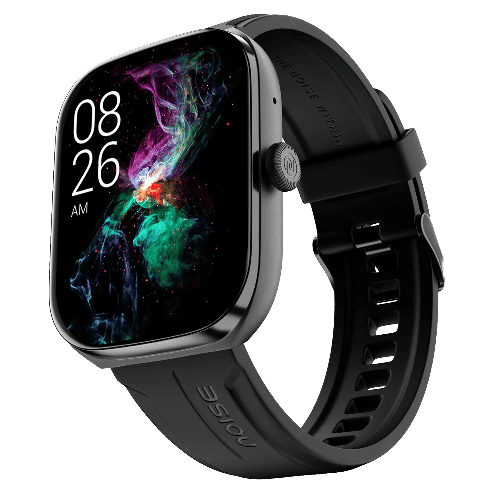 Noise ColorFit Ore Smartwatch with Bluetooth Calling (53.34mm HD AMOLED Display, IP68 Water Resistant, Jet Black Strap)_1