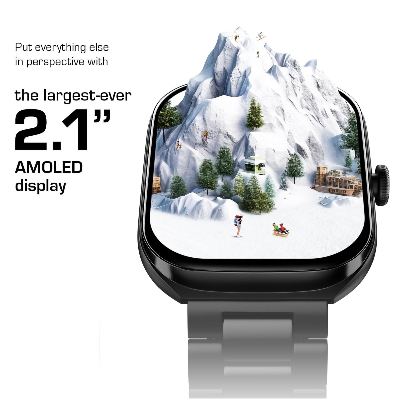 Noise ColorFit Ore Smartwatch with Bluetooth Calling (53.34mm HD AMOLED Display, IP68 Water Resistant, Jet Black Strap)_4