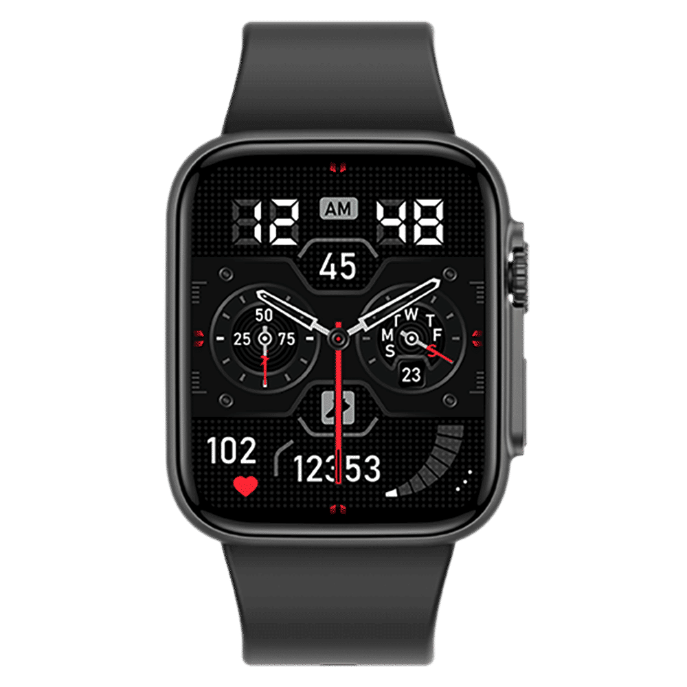 FIRE-BOLTT Gladiator Smartwatch with Bluetooth Calling (49.7mm HD Display, IP67 Water Resistant, Black Strap)_1