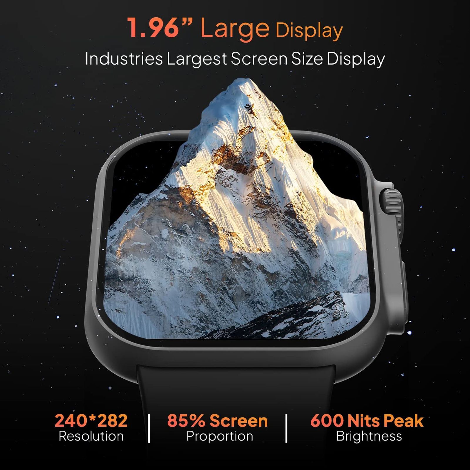 FIRE-BOLTT Gladiator Smartwatch with Bluetooth Calling (49.7mm HD Display, IP67 Water Resistant, Black Strap)_12