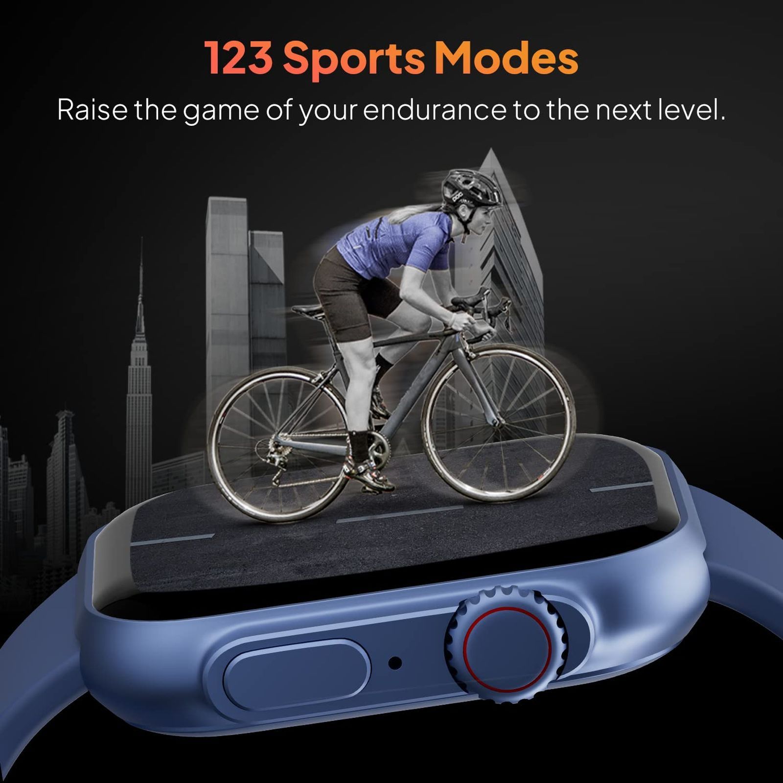 FIRE-BOLTT Gladiator Smartwatch with Bluetooth Calling (49.7mm HD Display, IP67 Water Resistant, Blue Strap)_11