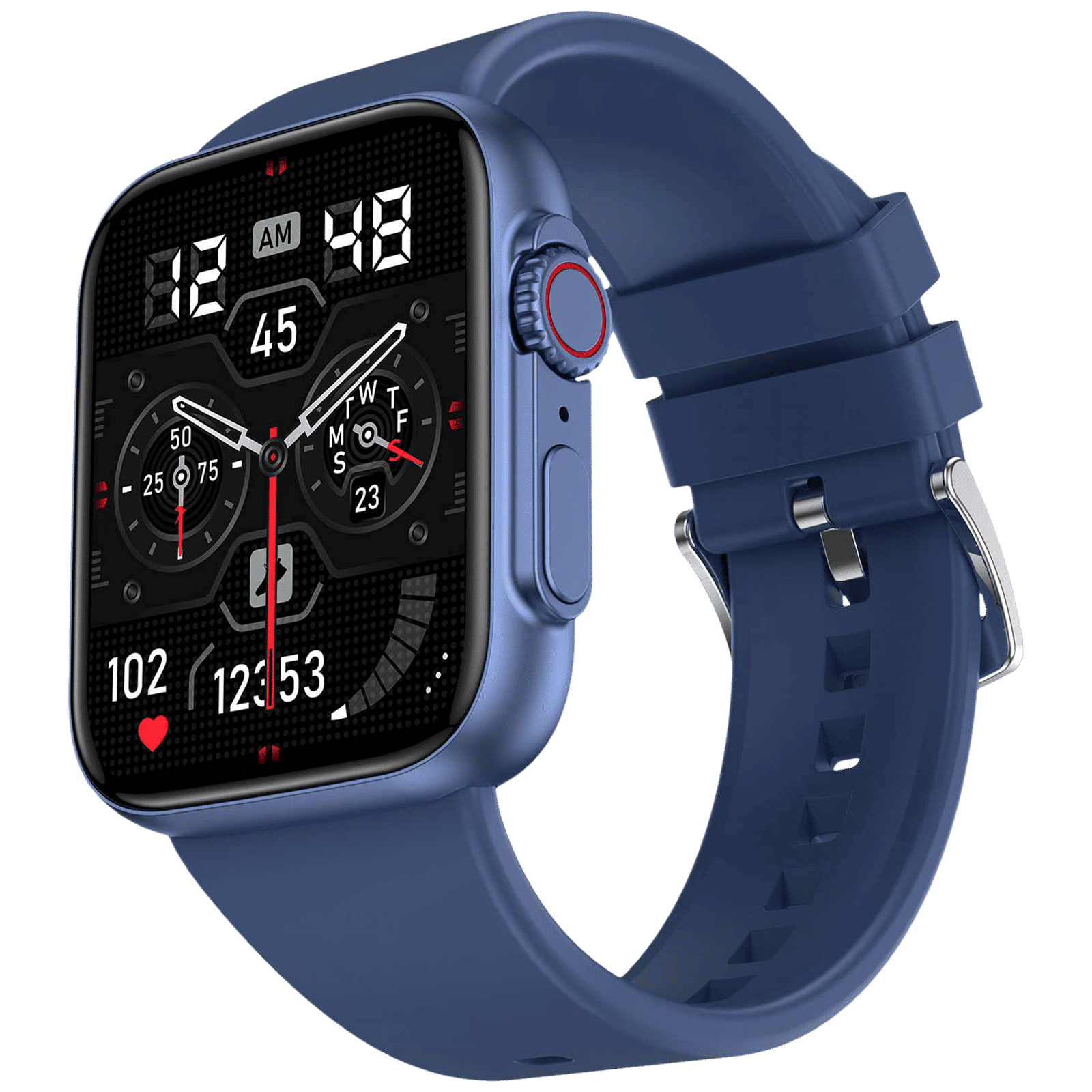 FIRE-BOLTT Gladiator Smartwatch with Bluetooth Calling (49.7mm HD Display, IP67 Water Resistant, Blue Strap)_3