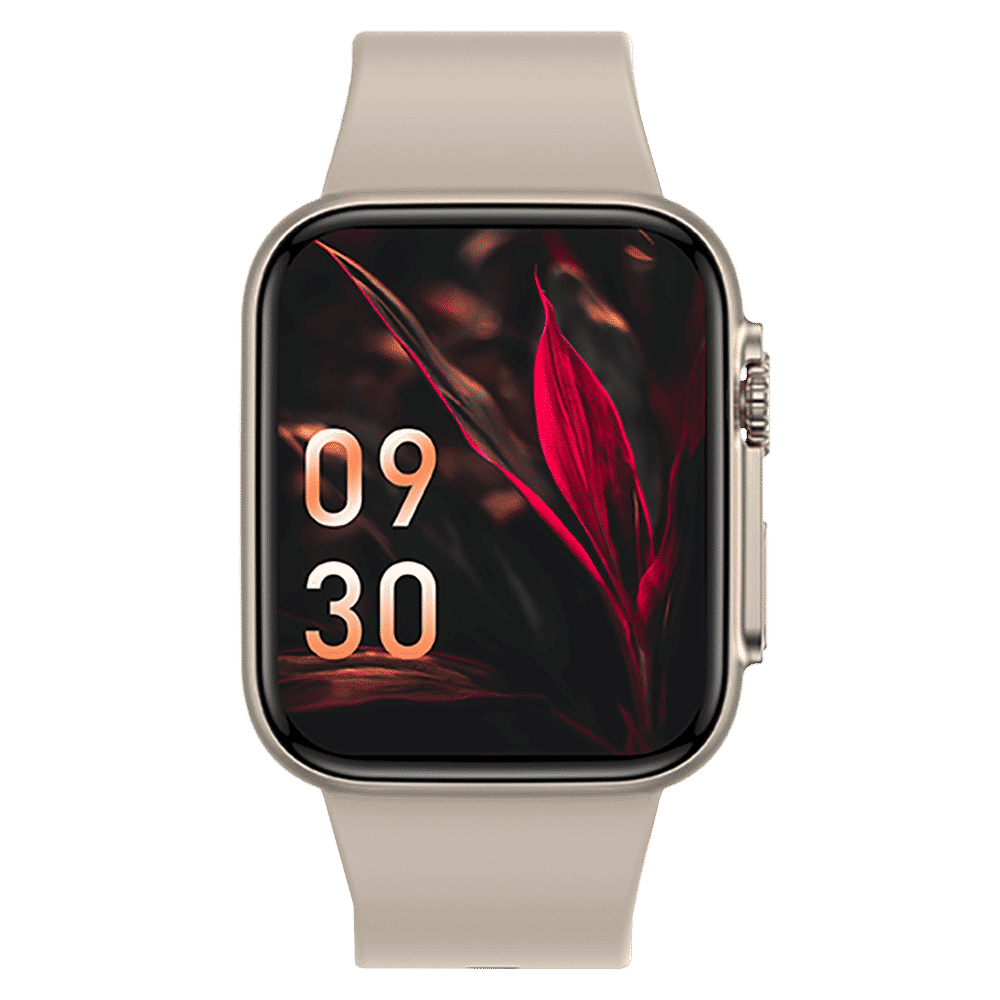 FIRE-BOLTT Gladiator Smartwatch with Bluetooth Calling (49.7mm HD Display, IP67 Water Resistant, Light Gold Strap)_1