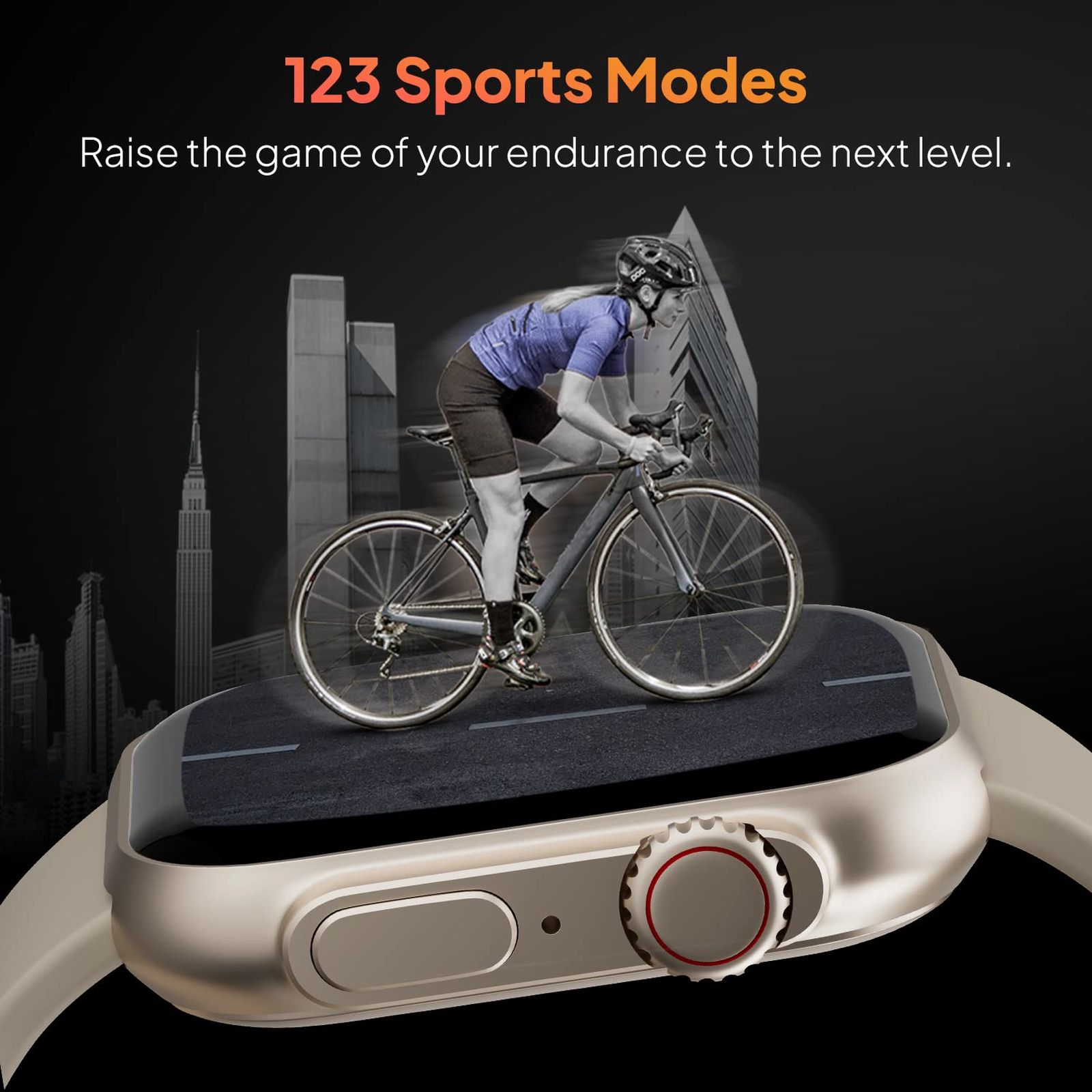 FIRE-BOLTT Gladiator Smartwatch with Bluetooth Calling (49.7mm HD Display, IP67 Water Resistant, Light Gold Strap)_12