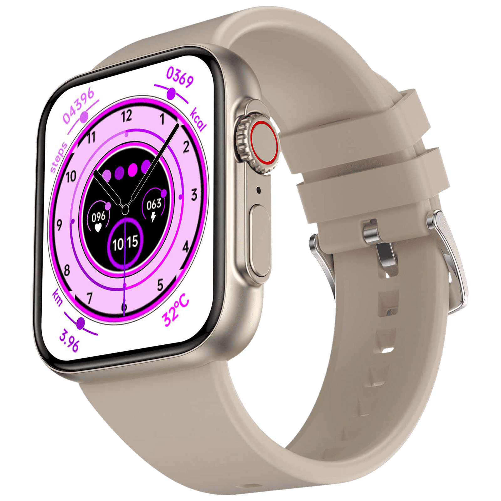 FIRE-BOLTT Gladiator Smartwatch with Bluetooth Calling (49.7mm HD Display, IP67 Water Resistant, Light Gold Strap)_3