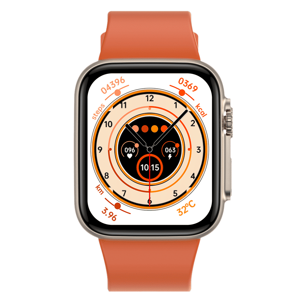 FIRE-BOLTT Gladiator Smartwatch with Bluetooth Calling (49.7mm HD Display, IP67 Water Resistant, Orange Strap)_1