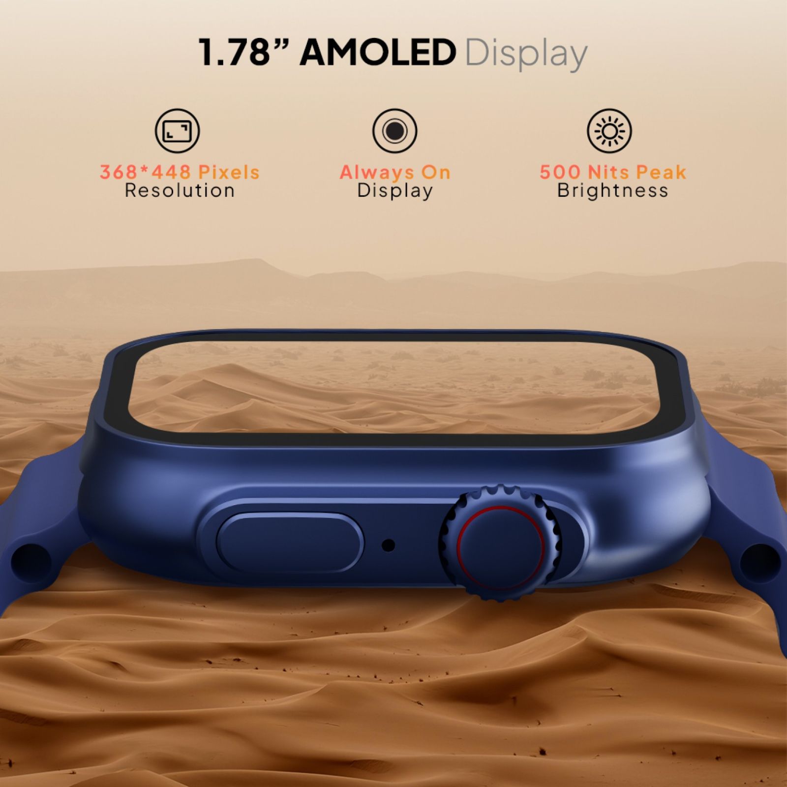 FIRE-BOLTT Supernova Smartwatch with Bluetooth Calling (45.2mm AMOLED Display, IP67 Water Resistant, Blue Strap) FIRE-BOLTT Supernova Smartwatch with Bluetooth Calling (45.2mm AMOLED Display, IP67 Water Resistant, Blue Strap)_7