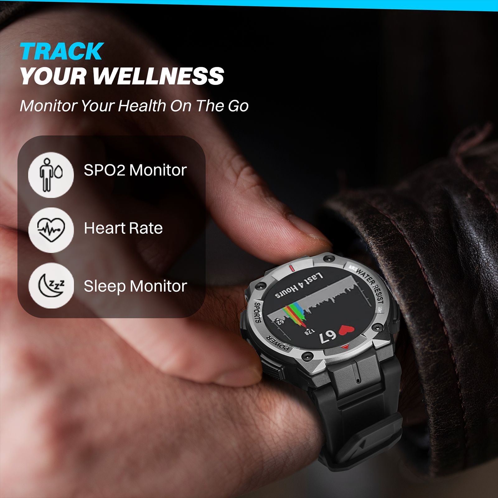 Croma Stride IR Smartwatch with Bluetooth Calling (1.39 inches, IPS Display, IP68 Water and Dust Resistant, Black Strap)_12