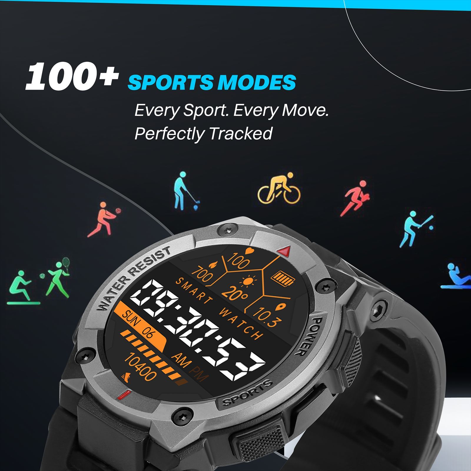 Croma Stride IR Smartwatch with Bluetooth Calling (1.39 inches, IPS Display, IP68 Water and Dust Resistant, Black Strap)_13