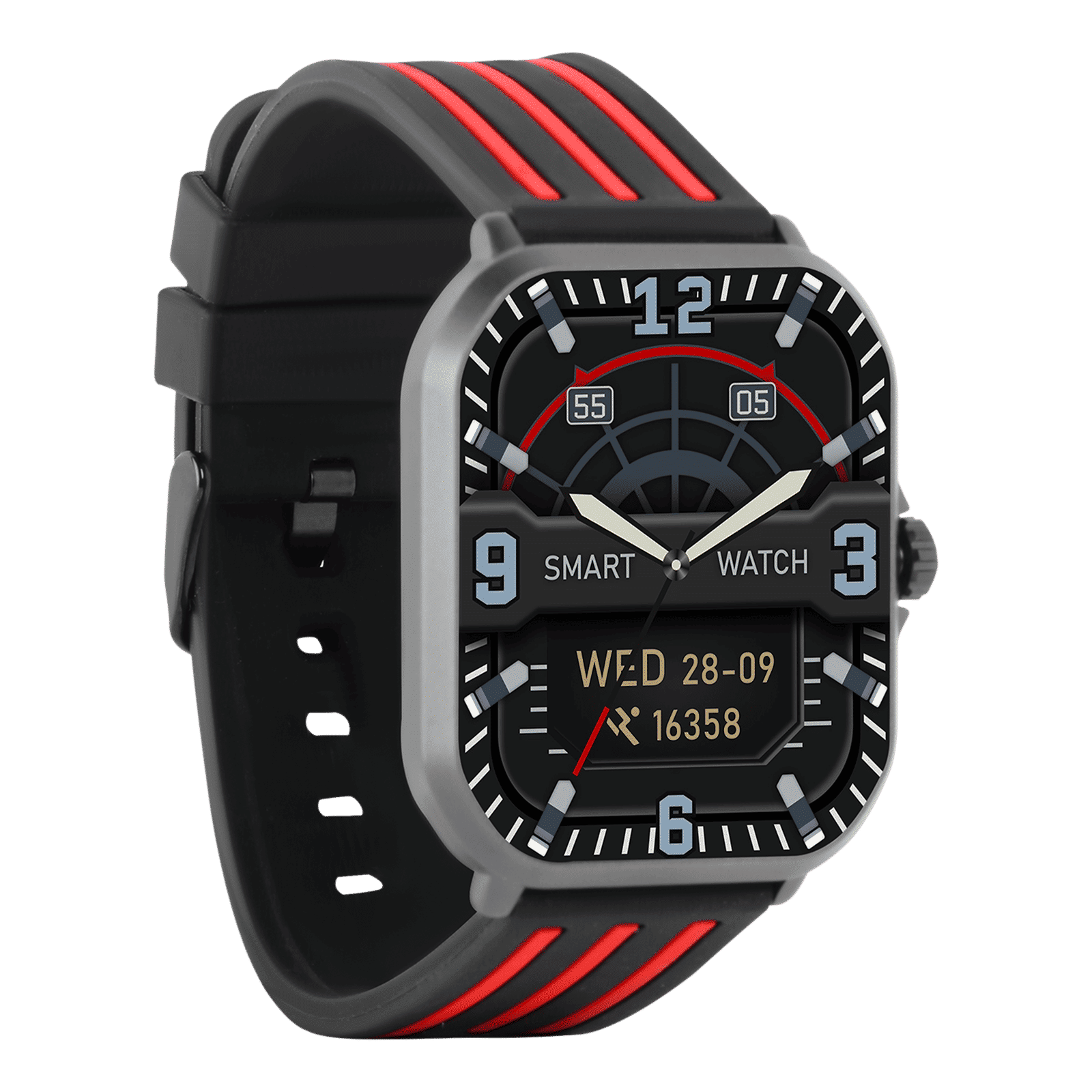 Croma Velocity AW Smartwatch with Bluetooth Calling (49.76mm AMOLED Display, IP68 Water Resistant, Black Strap)_3