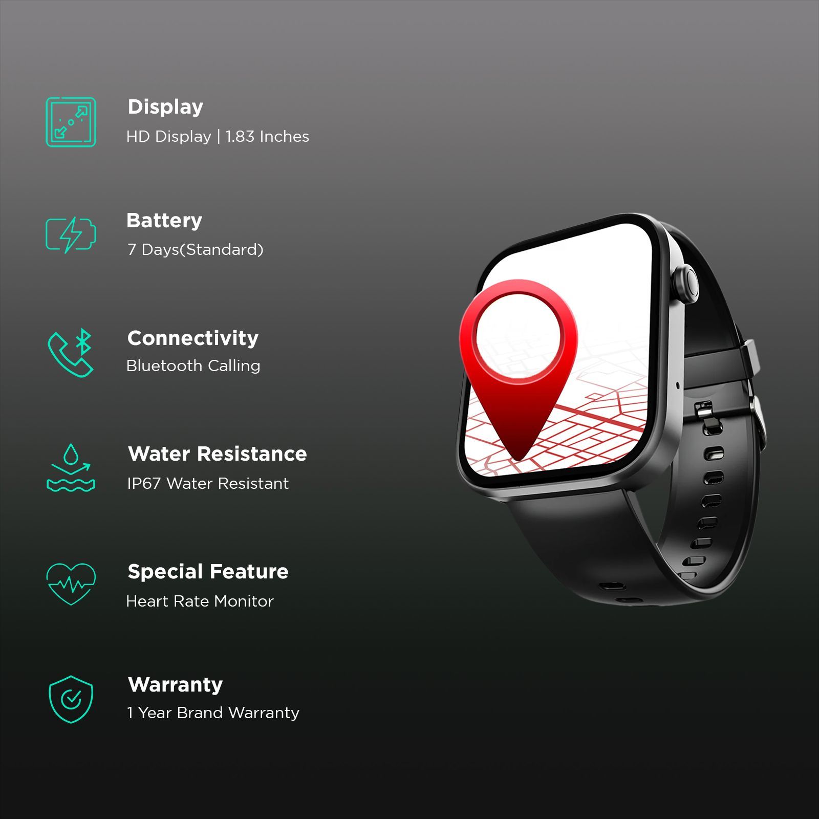 boAt Storm Call 3 Smartwatch with Bluetooth Calling (46.48mm HD Display, IP67 Water Resistant, Active Black Strap) boAt Storm Call 3 Smartwatch with Bluetooth Calling (46.48mm HD Display, IP67 Water Resistant, Active Black Strap)_2