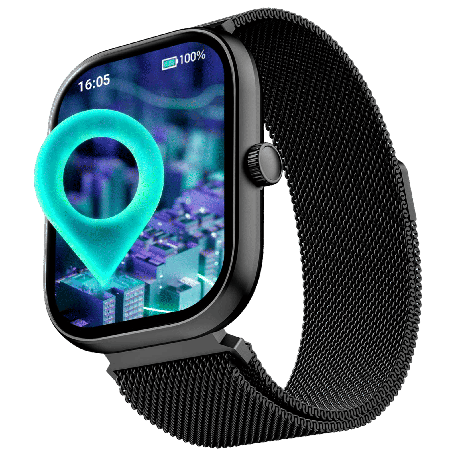 boAt Wave Sigma 3 Smartwatch with Bluetooth Calling (51.05mm HD Display, IP67 Water Resistant, Metal Black Strap)_1