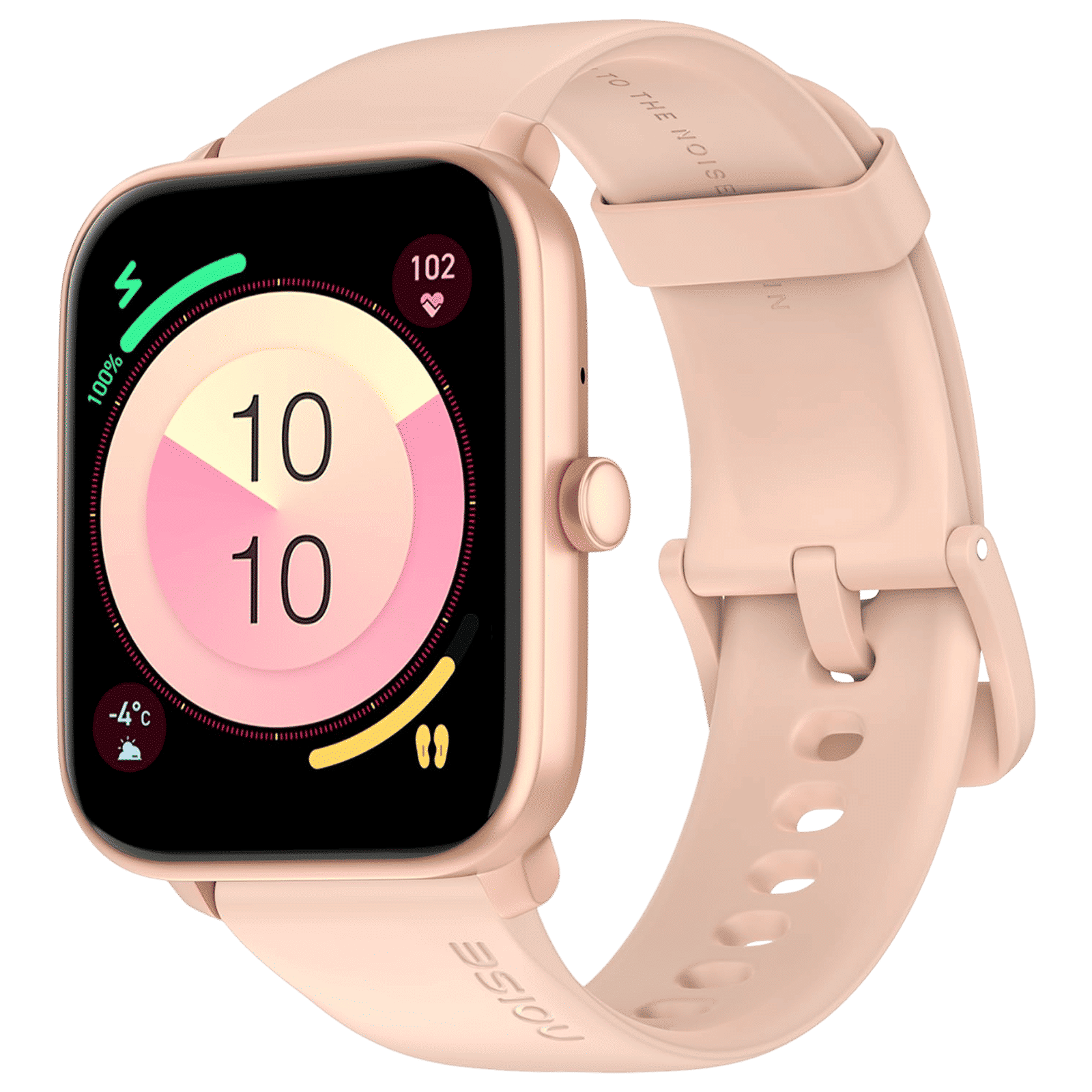 noise ColorFit Pulse 4 Smartwatch with Bluetooth Calling (46.9mm AMOLED Display, IP68 Water Resistant, Rose Gold Pink Strap)_1