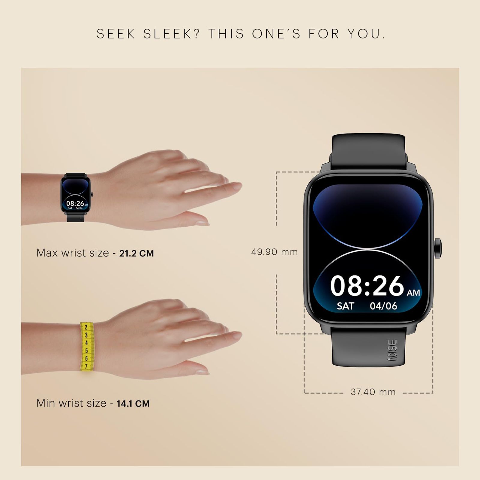 noise ColorFit Pulse 4 Smartwatch with Bluetooth Calling (46.9mm AMOLED Display, IP68 Water Resistant, Rose Gold Pink Strap)_11