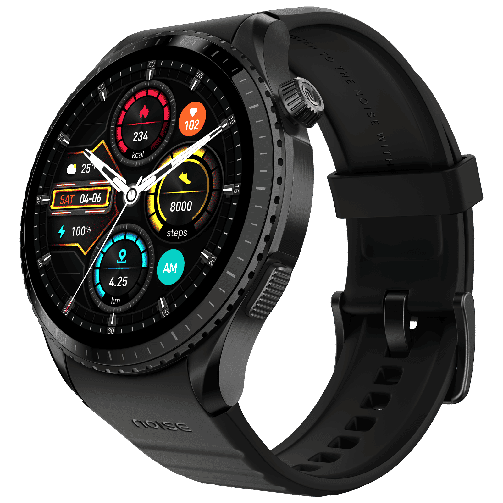 noise Origin Smartwatch with Activity Tracker (37.08mm AMOLED Display, 3ATM Water Resistant, Jet Black Strap) noise Origin Smartwatch with Activity Tracker (37.08mm AMOLED Display, 3ATM Water Resistant, Jet Black Strap)_4