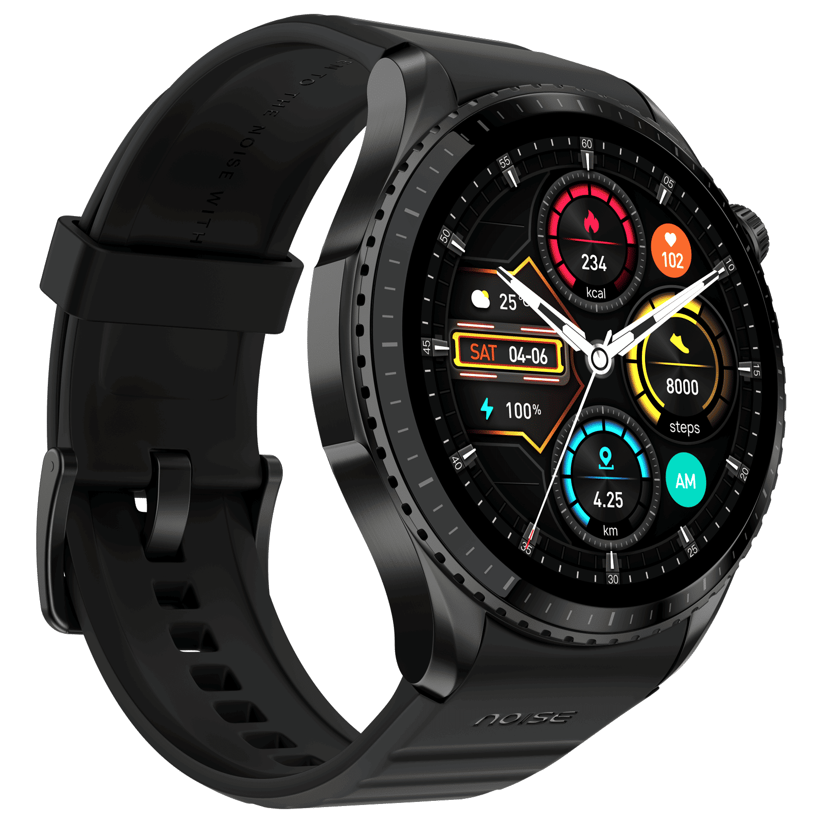 noise Origin Smartwatch with Activity Tracker (37.08mm AMOLED Display, 3ATM Water Resistant, Jet Black Strap) noise Origin Smartwatch with Activity Tracker (37.08mm AMOLED Display, 3ATM Water Resistant, Jet Black Strap)_6