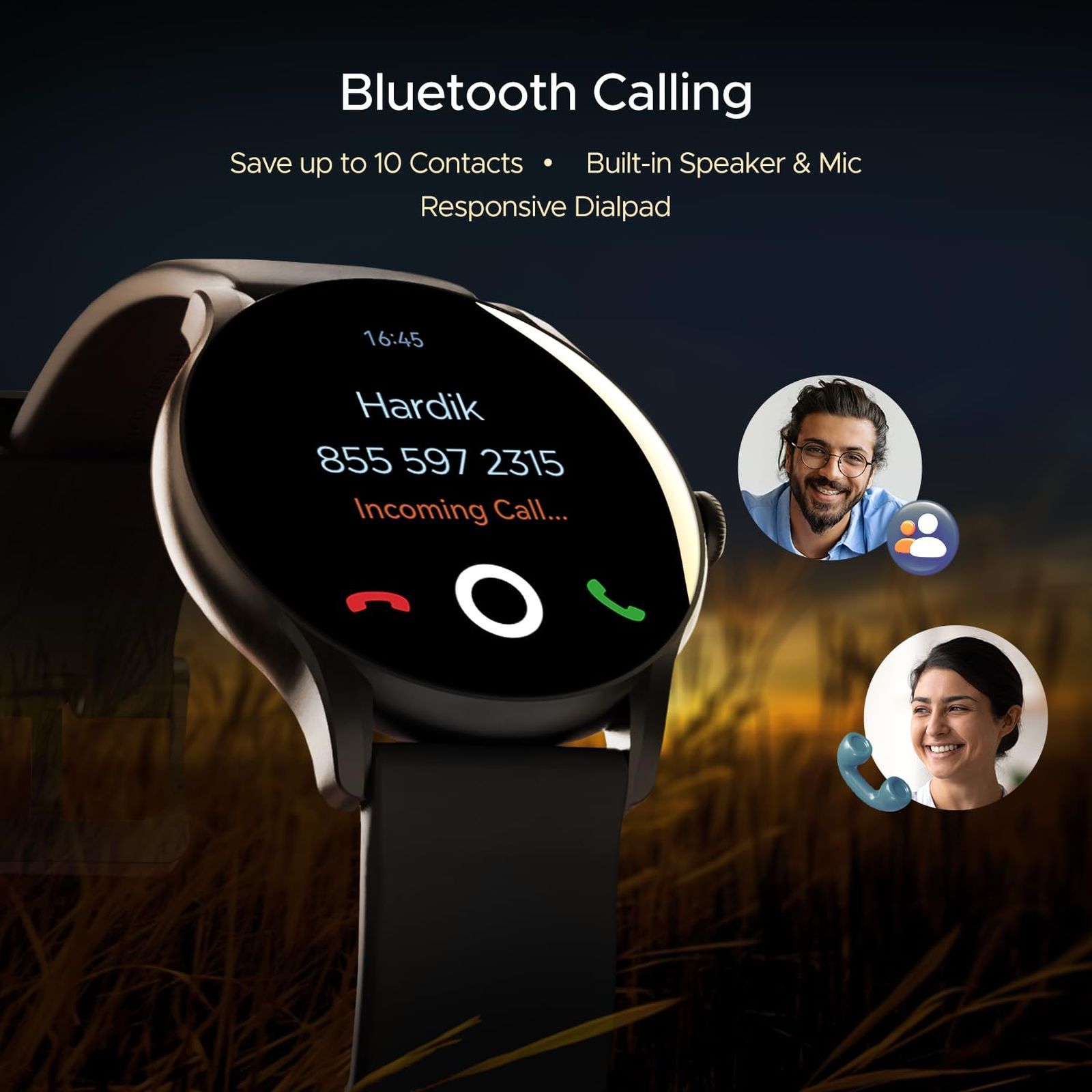 boAt Lunar Connect Ace Smartwatch with Bluetooth Calling (36.3mm AMOLED Display, IP68 Water Resistant, Charcoal Black Strap)_6