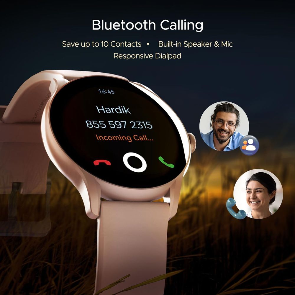 Buy boAt Lunar Connect Ace Smartwatch with Bluetooth Calling (36.3mm ...