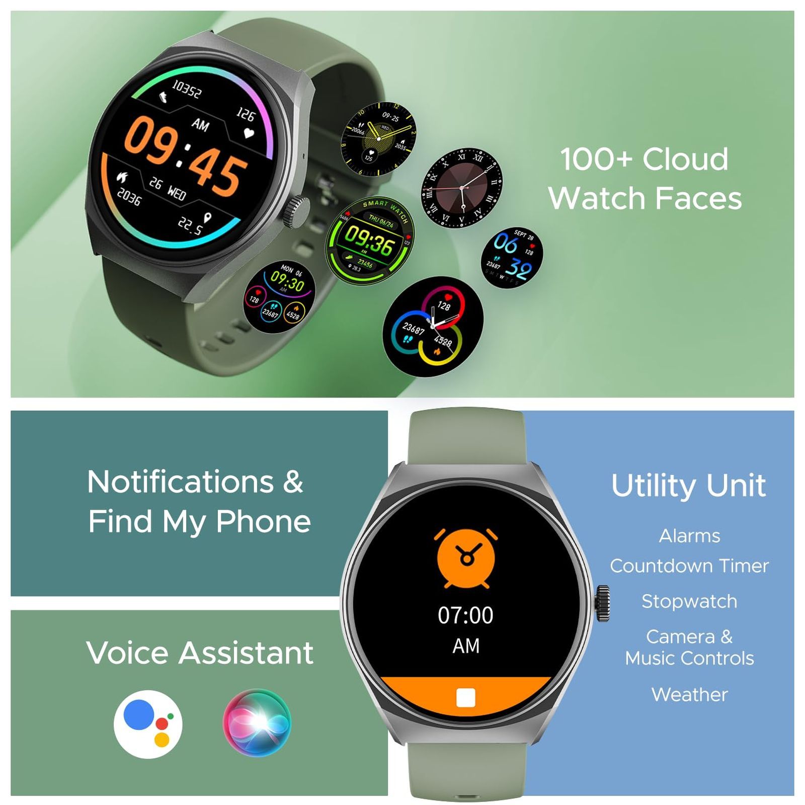 boAt Lunar Seek Smartwatch with Bluetooth Calling (35.30mm 2.5D Curved HD Display, IP67 Water Resistant, Pastel Green Strap) boAt Lunar Seek Smartwatch with Bluetooth Calling (35.30mm 2.5D Curved HD Display, IP67 Water Resistant, Pastel Green Strap)_5