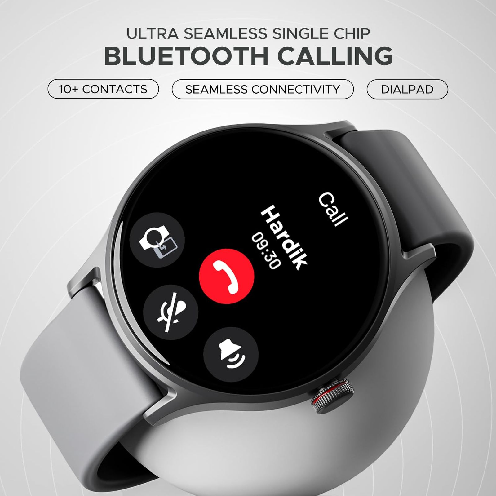 boAt Lunar Vista Smartwatch with Bluetooth Calling (38.6mm HD Display, IP68 Sweat Resistant, Cool Grey Strap)_4