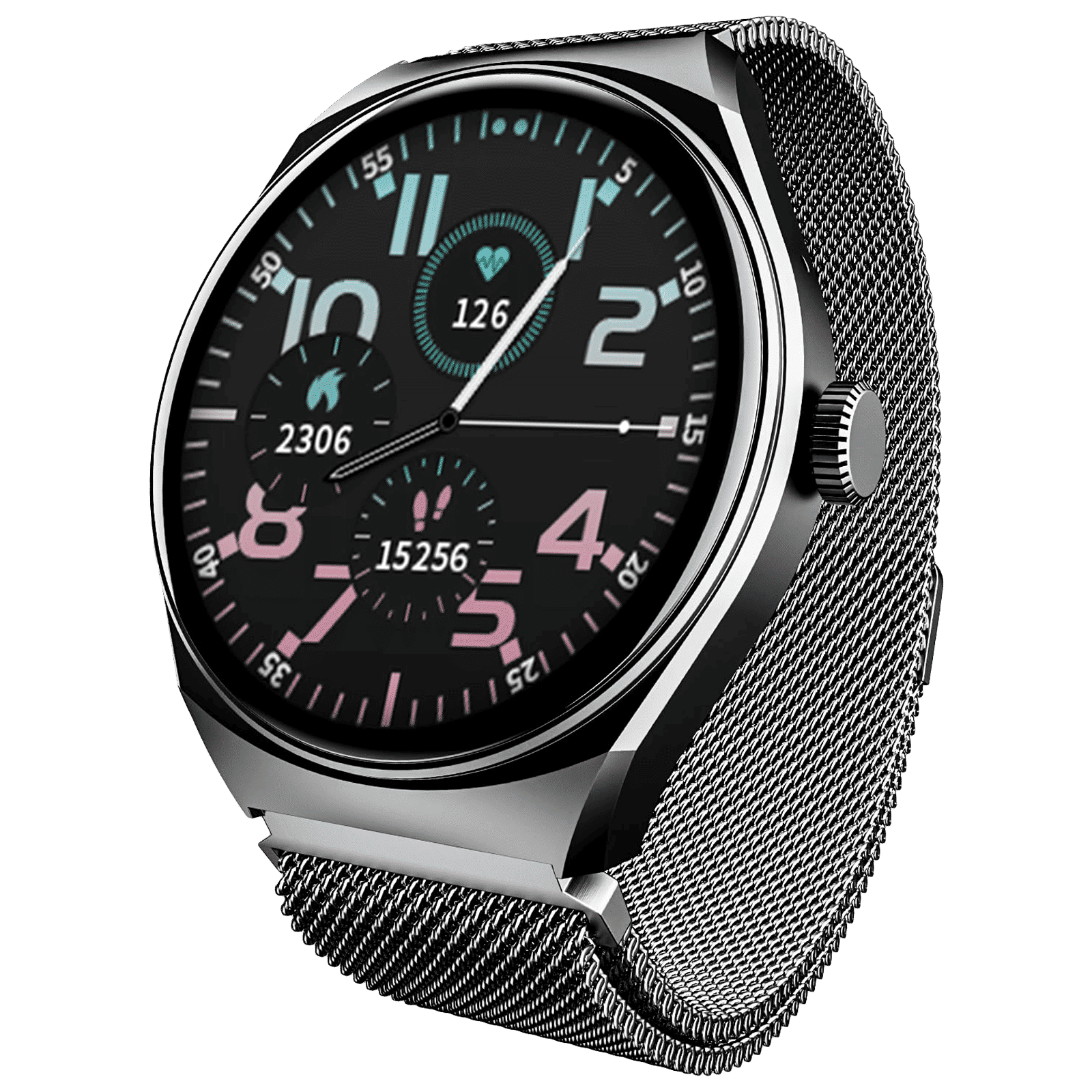 boAt Lunar Seek Smartwatch with Bluetooth Calling (35.3mm HD Display, IP67 Sweat Resistant, Metal Grey Strap) boAt Lunar Seek Smartwatch with Bluetooth Calling (35.3mm HD Display, IP67 Sweat Resistant, Metal Grey Strap)_1