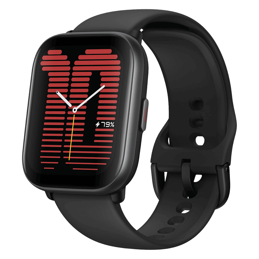 amazfit Active Smartwatch with Bluetooth Calling (42mm AMOLED Display, 5ATM Water Resistant, Midnight Black) amazfit Active Smartwatch with Bluetooth Calling (42mm AMOLED Display, 5ATM Water Resistant, Midnight Black)_1