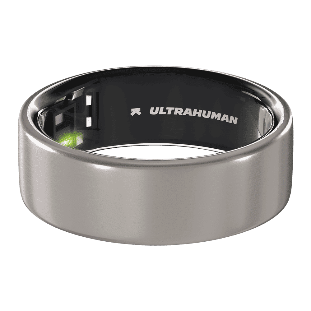 Ultrahuman Ring Air Smart Ring with Activity Tracker (Size 6, 6-Axis Motion Sensors, Raw Titanium)_1