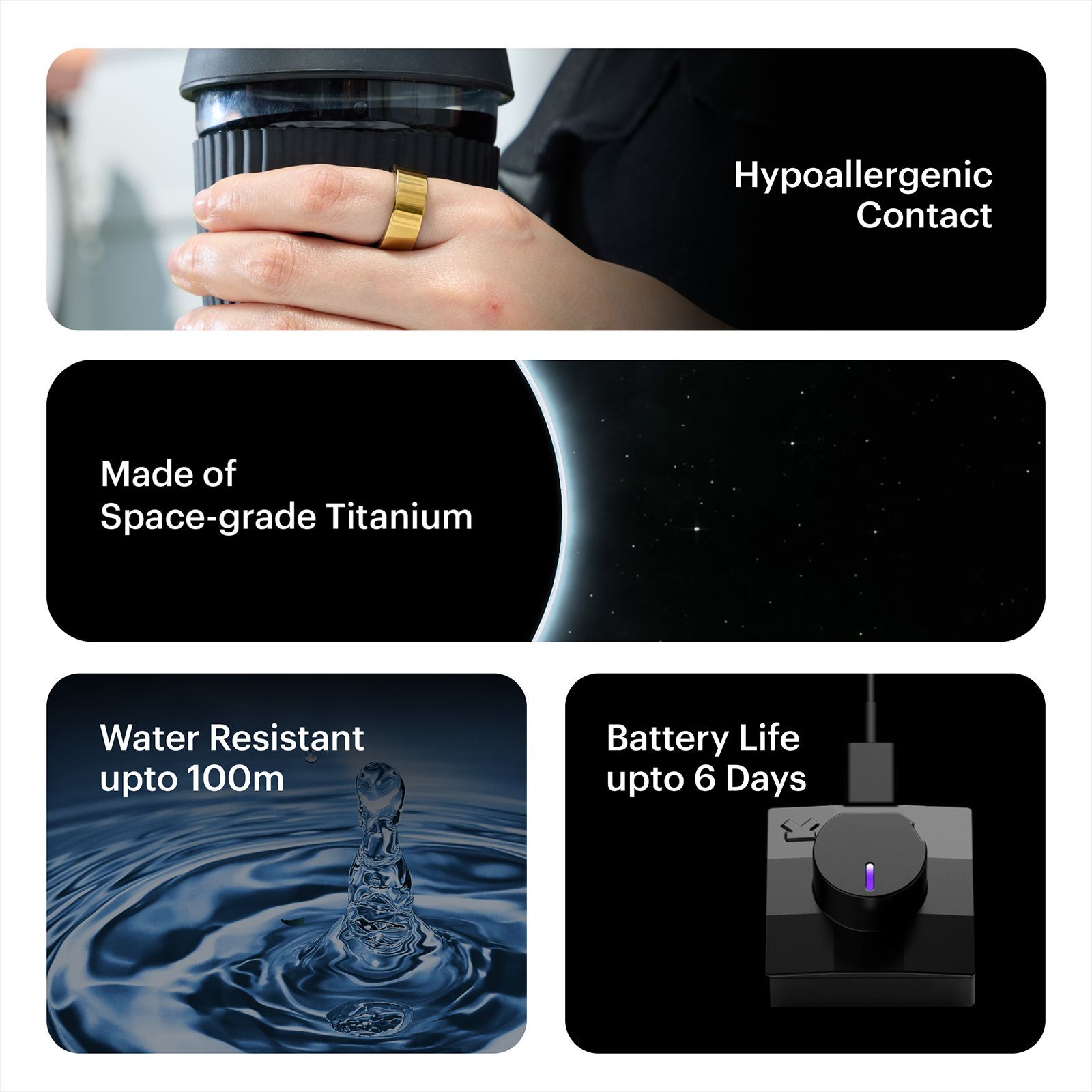 Ultrahuman Ring Air Smart Ring with Activity Tracker (Size 11, 6-Axis Motion Sensors, Bionic Gold)_7