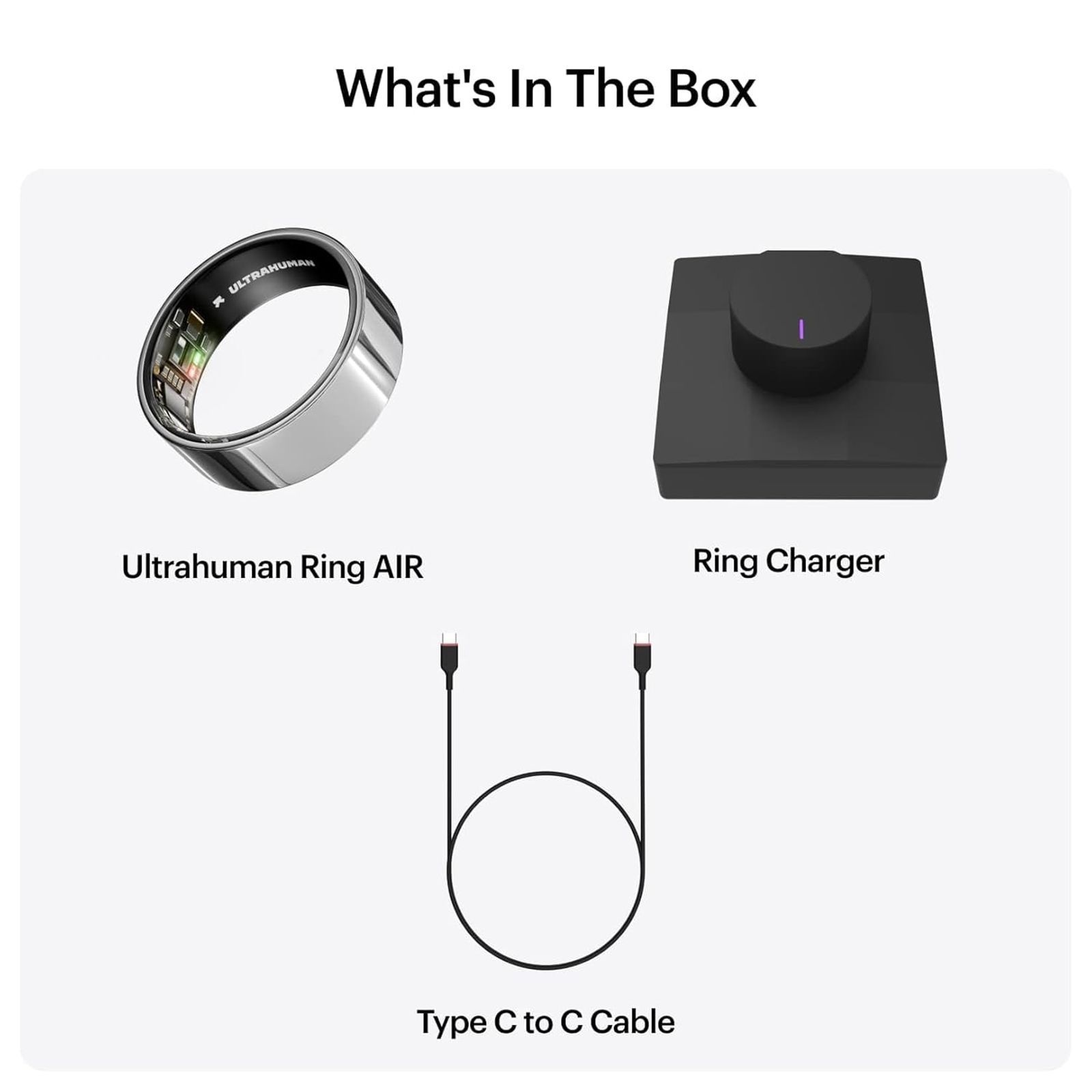 Ultrahuman Ring Air Smart Ring with Activity Tracker (Size 14, 6-Axis Motion Sensors, Space Silver) Ultrahuman Ring Air Smart Ring with Activity Tracker (Size 14, 6-Axis Motion Sensors, Space Silver)_14