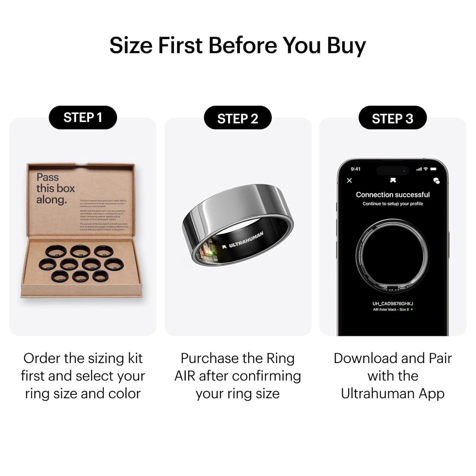 Ultrahuman Ring Air Smart Ring with Activity Tracker (Size 14, 6-Axis Motion Sensors, Space Silver) Ultrahuman Ring Air Smart Ring with Activity Tracker (Size 14, 6-Axis Motion Sensors, Space Silver)_15