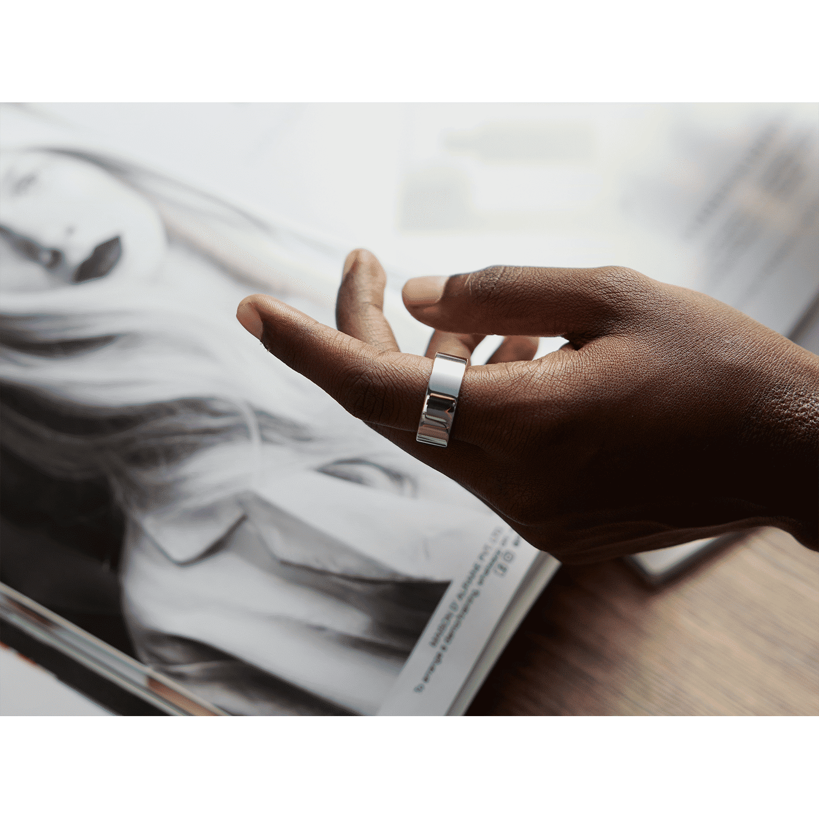 Ultrahuman Ring Air Smart Ring with Activity Tracker (Size 14, 6-Axis Motion Sensors, Space Silver) Ultrahuman Ring Air Smart Ring with Activity Tracker (Size 14, 6-Axis Motion Sensors, Space Silver)_6