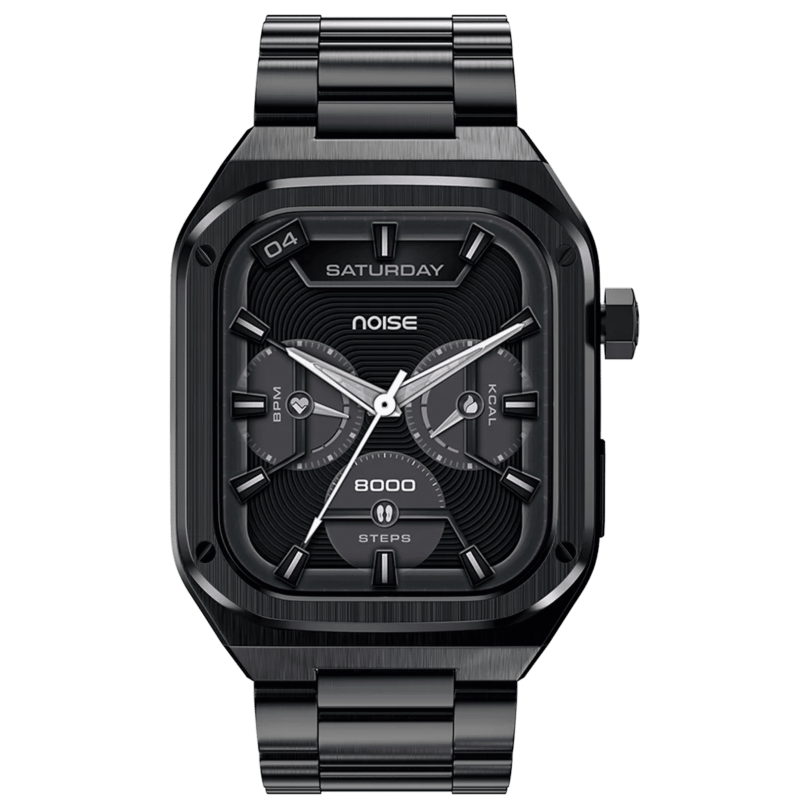 noise ColorFit Chrome Smartwatch with Bluetooth Calling (46.9mm AMOLED Display, IP68 Water Resistant, Elite Black Strap) noise ColorFit Chrome Smartwatch with Bluetooth Calling (46.9mm AMOLED Display, IP68 Water Resistant, Elite Black Strap)_1