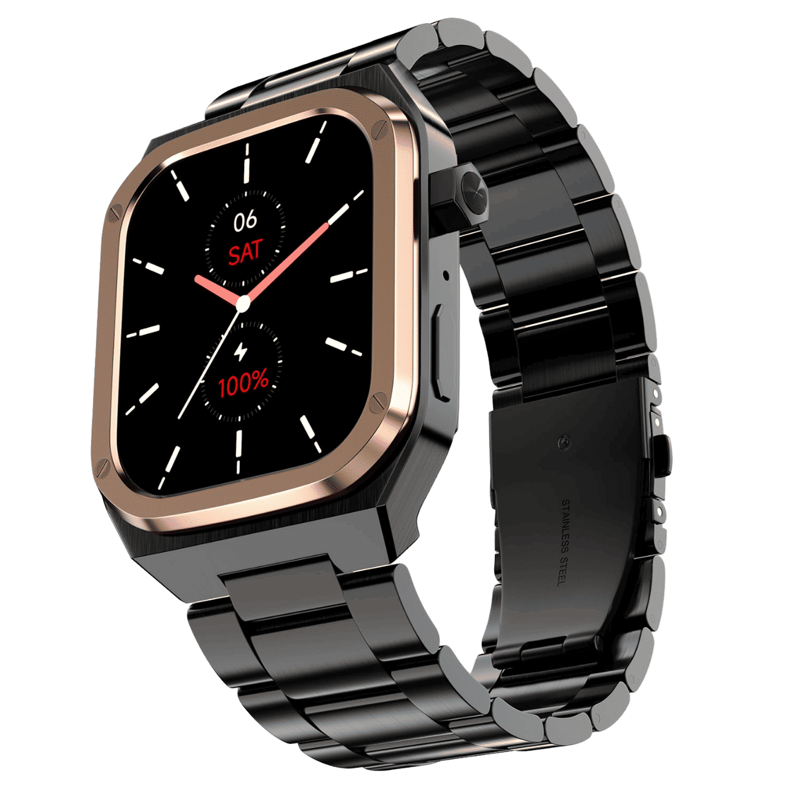 noise ColorFit Chrome Smartwatch with Bluetooth Calling (46.9mm AMOLED Display, IP68 Water Resistant, Elite Midnight Gold Strap) noise ColorFit Chrome Smartwatch with Bluetooth Calling (46.9mm AMOLED Display, IP68 Water Resistant, Elite Midnight Gold Strap)_1