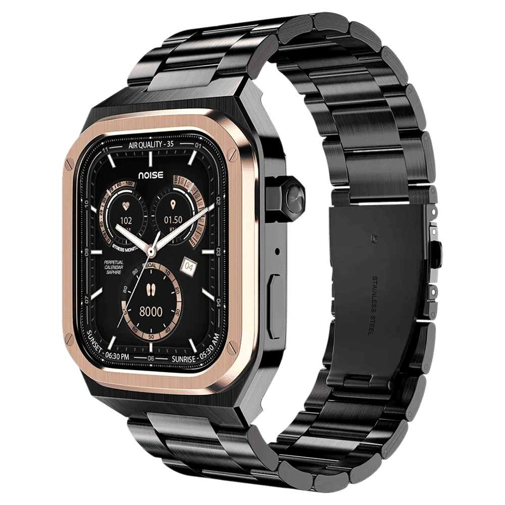 noise ColorFit Chrome Smartwatch with Bluetooth Calling (46.9mm AMOLED Display, IP68 Water Resistant, Elite Midnight Gold Strap) noise ColorFit Chrome Smartwatch with Bluetooth Calling (46.9mm AMOLED Display, IP68 Water Resistant, Elite Midnight Gold Strap)_7