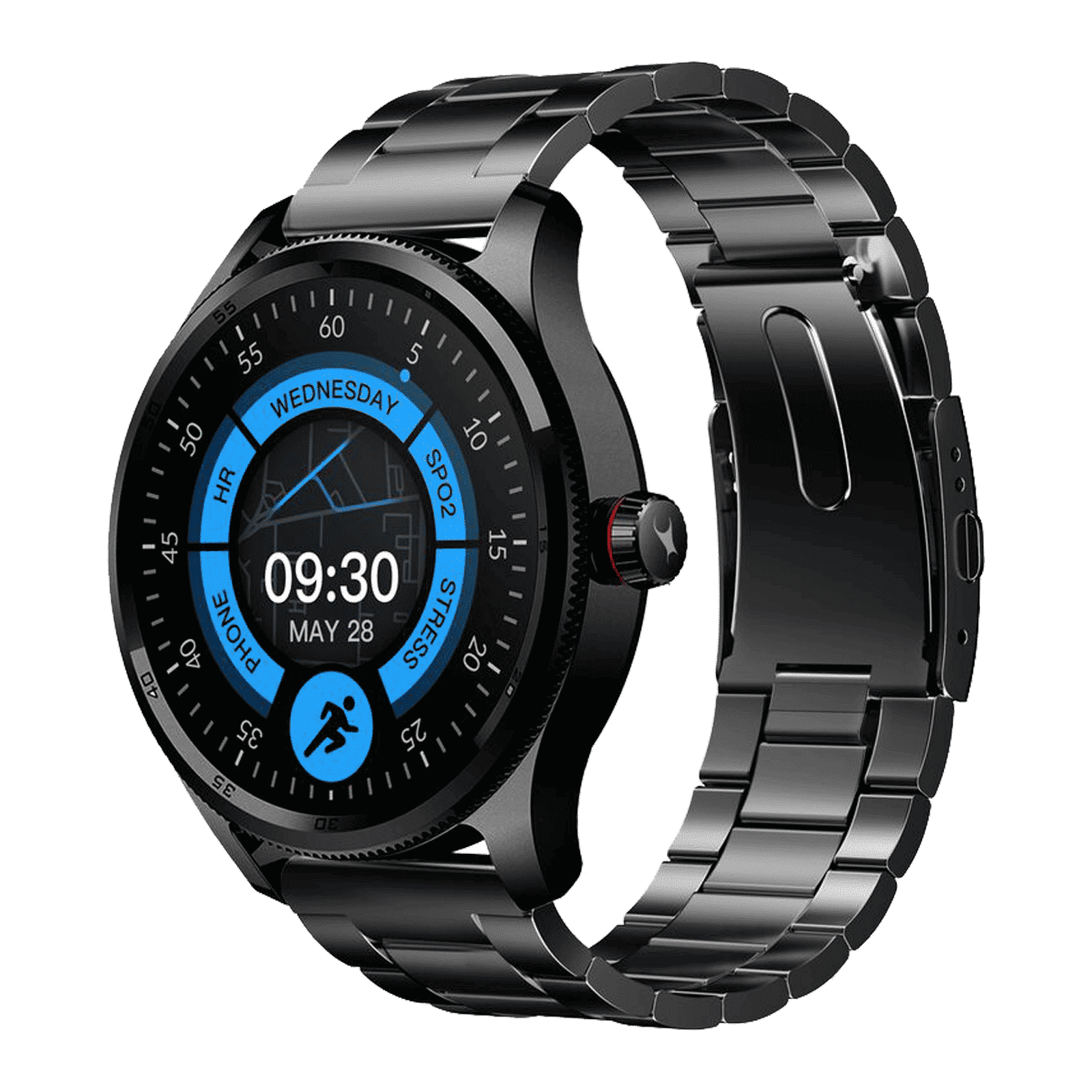 fastrack Magnus FX1 Smartwatch with Bluetooth Calling (35mm UltraVU Display, IP68 Water Resistant, Black Strap)_1