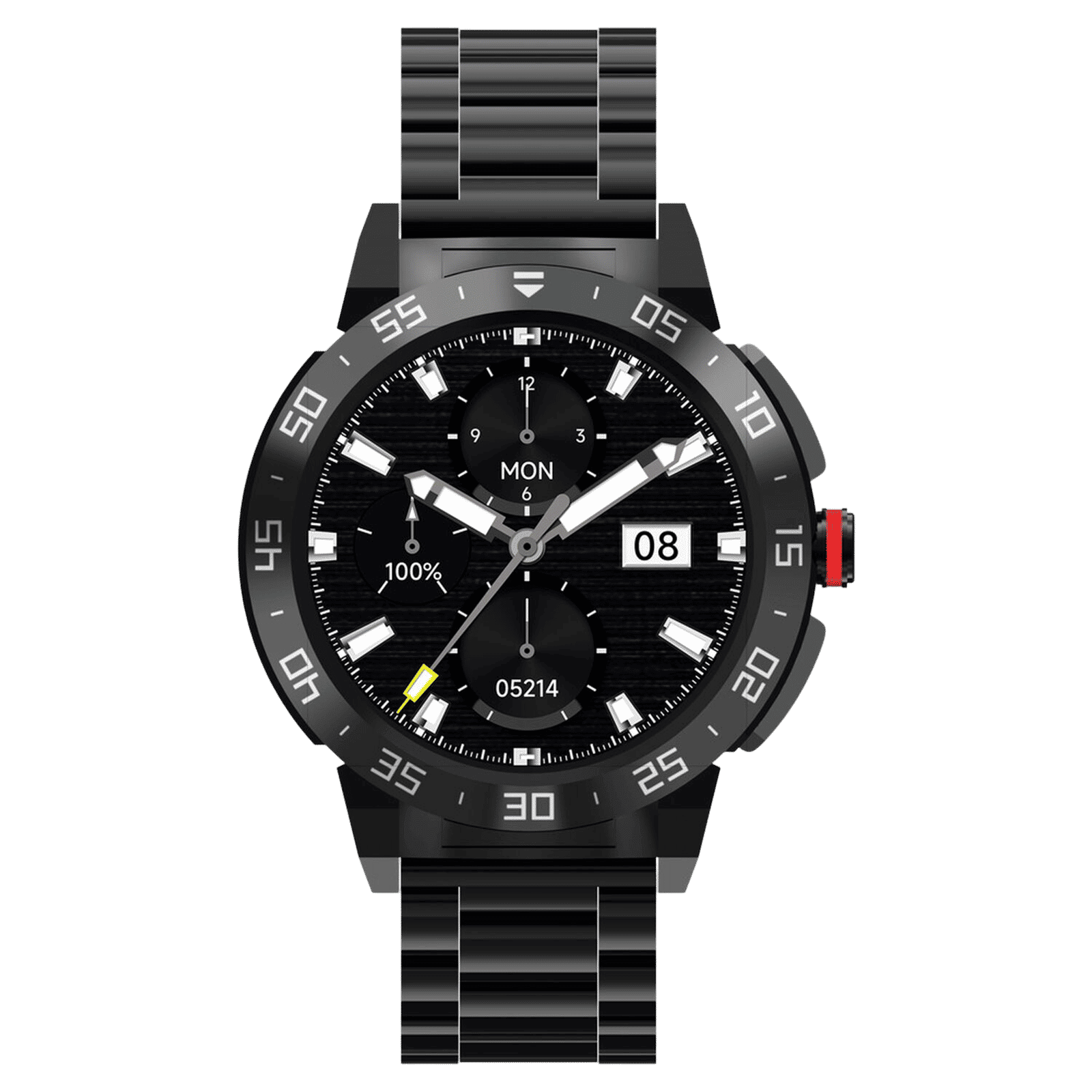 fastrack Magnus FX3 Smartwatch with Bluetooth Calling (37mm UltraVU Display, IP68 Water Resistant, Black Metal Strap)_4