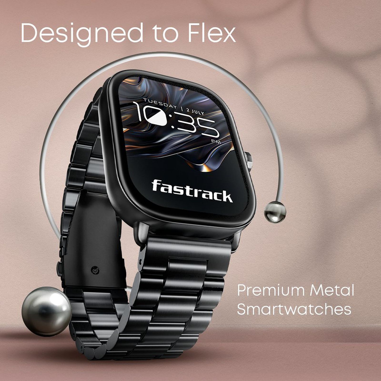 fastrack Radiant FX2 Smartwatch with Bluetooth Calling (51.8mm AMOLED Display, IP68 Water Resistant, Silver Metal Strap) fastrack Radiant FX2 Smartwatch with Bluetooth Calling (51.8mm AMOLED Display, IP68 Water Resistant, Silver Metal Strap)_7