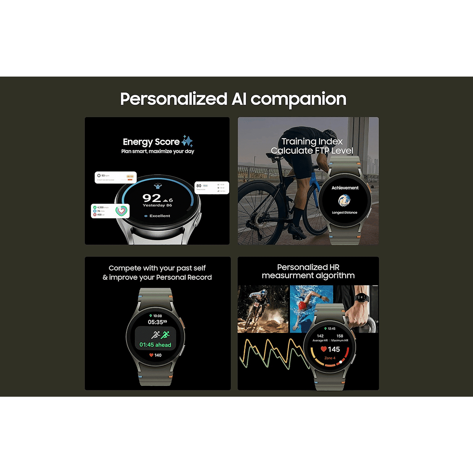 SAMSUNG Galaxy Watch7 Wi-Fi+Bluetooth Wear OS Smartwatch (33.3mm Super AMOLED Display, 3nm Processor, Dual-Frequency GPS, Cream Strap)_12