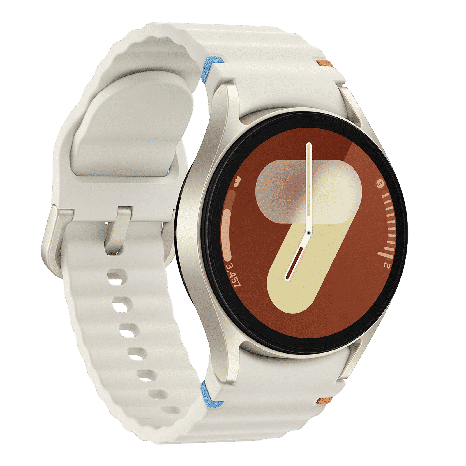 SAMSUNG Galaxy Watch7 Wi-Fi+Bluetooth Wear OS Smartwatch (33.3mm Super AMOLED Display, 3nm Processor, Dual-Frequency GPS, Cream Strap)_5