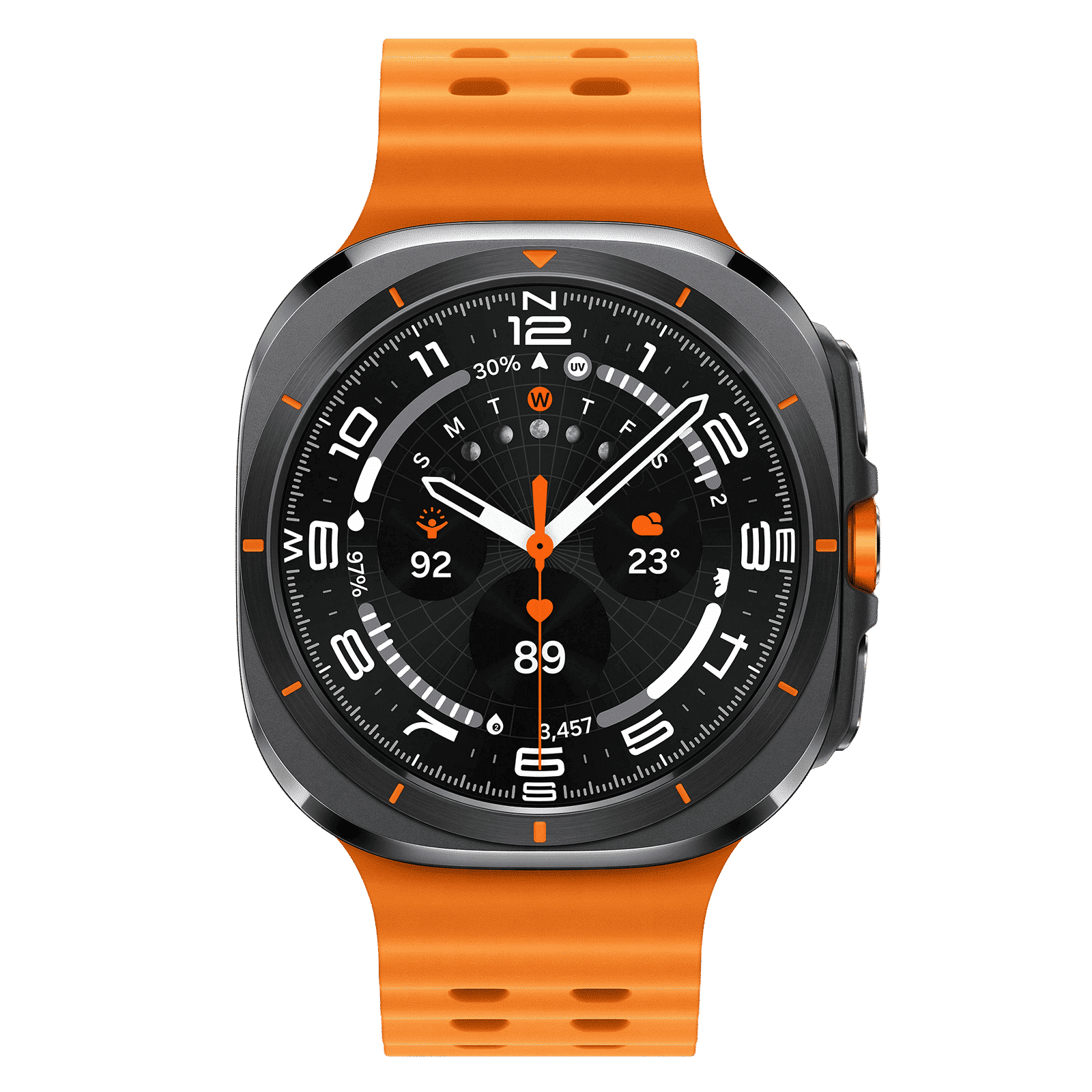 SAMSUNG Galaxy Watch Ultra Wi-Fi+LTE Wear OS Smartwatch (47mm Super AMOLED Display, 3nm Processor, Orange Strap)_1