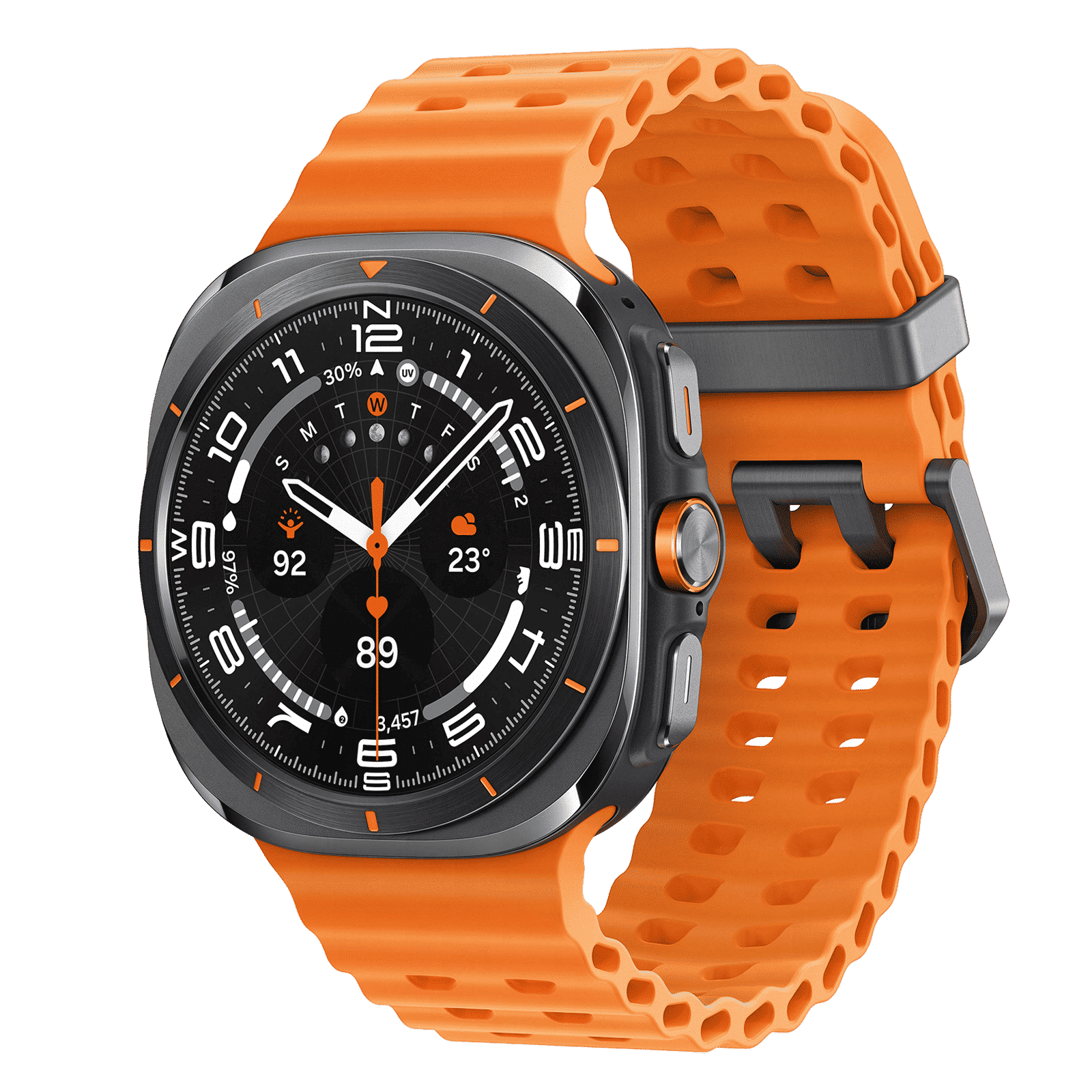 SAMSUNG Galaxy Watch Ultra Wi-Fi+LTE Wear OS Smartwatch (47mm Super AMOLED Display, 3nm Processor, Orange Strap)_4