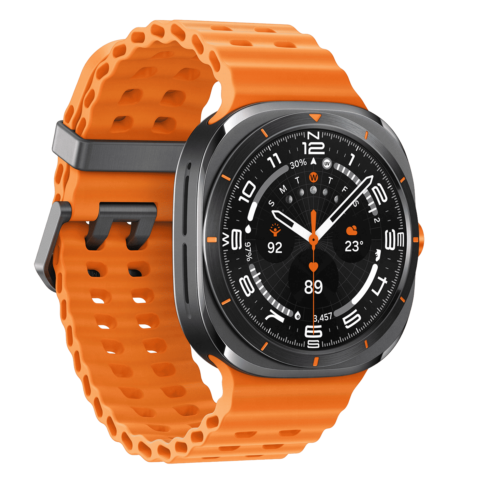 SAMSUNG Galaxy Watch Ultra Wi-Fi+LTE Wear OS Smartwatch (47mm Super AMOLED Display, 3nm Processor, Orange Strap)_5