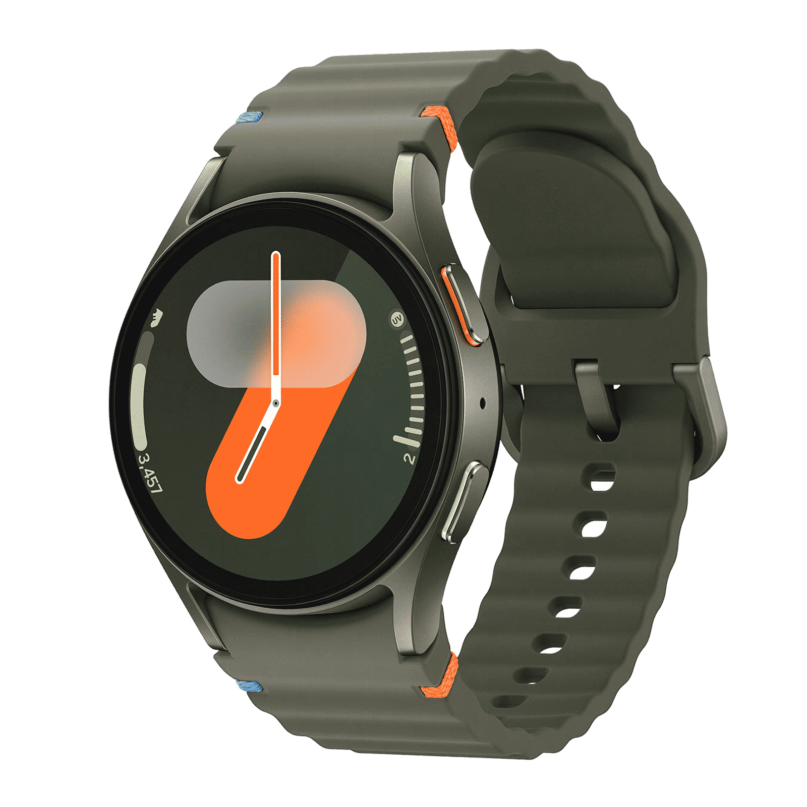 SAMSUNG Galaxy Watch7 Wi-Fi+Bluetooth Wear OS Smartwatch (33.3mm Super AMOLED Display, 3nm Processor, Dual-Frequency GPS, Green Strap)_3