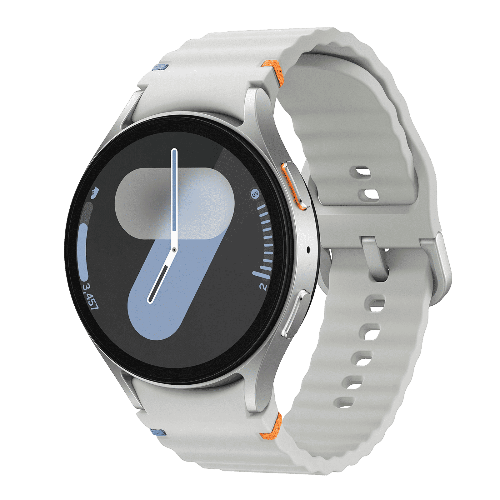 SAMSUNG Galaxy Watch7 Wi-Fi+Bluetooth Wear OS Smartwatch (37.3mm Super AMOLED Display, 3nm Processor, Dual-Frequency GPS, Silver Strap)_3