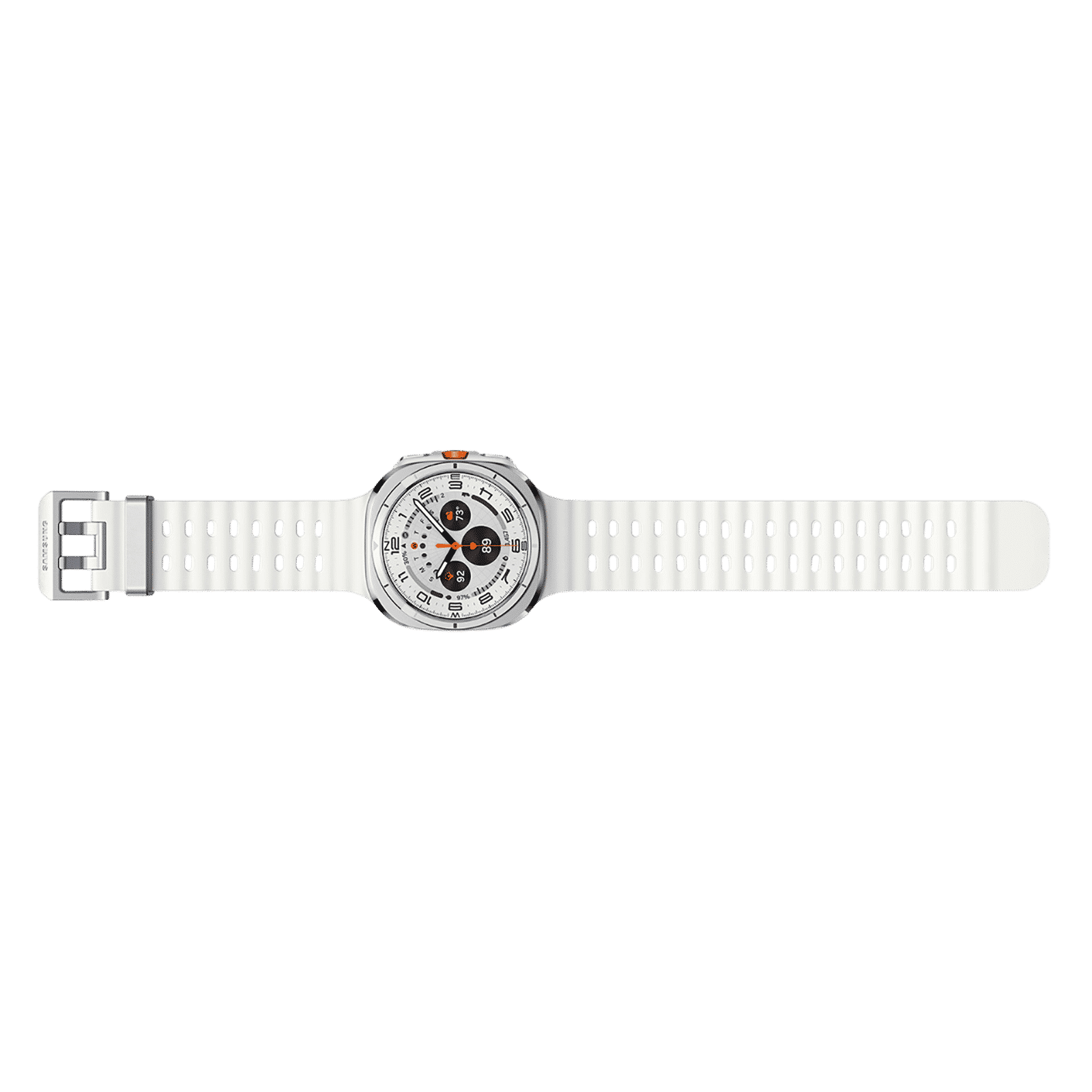 SAMSUNG Galaxy Watch Ultra Wi-Fi+4G SIM Wear OS Smartwatch (37.3mm Super AMOLED Display, 3nm Processor, Dual-Frequency GPS, White Strap)_6