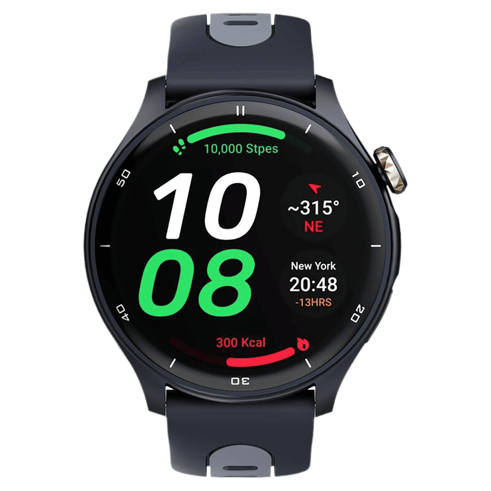 TITAN Celestor Smartwatch with Bluetooth Calling (36mm AMOLED Display, 3ATM Water Resistant, Blue Strap)_1